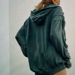 Free People Movement All Your Love Hoodie in Teal. XS. Oversized